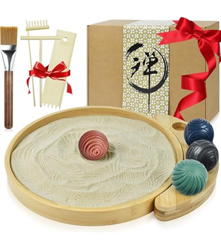 Amazon.com: Artcome Jpanese Zen Garden Kit for Desk - Premium Mini